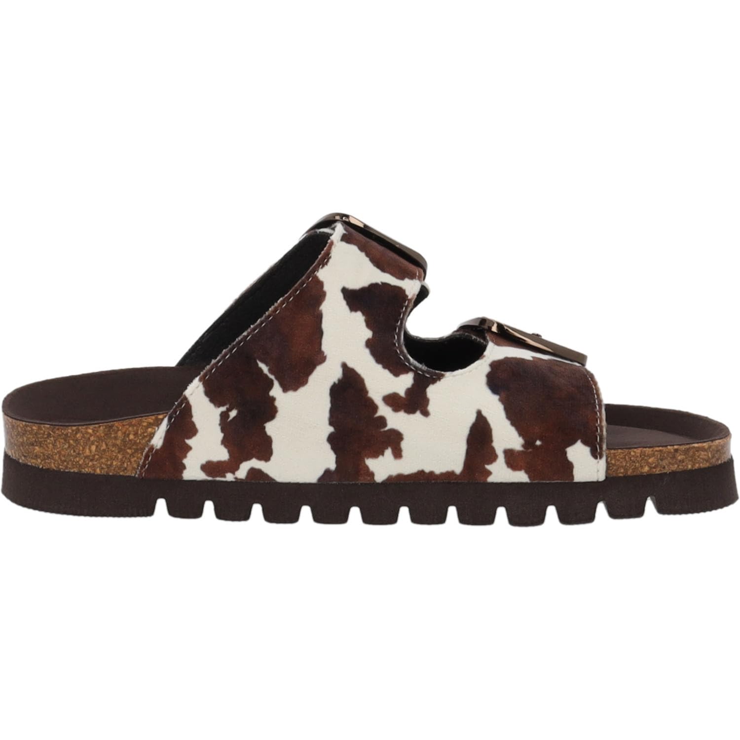 Palado Damen Pantoletten Korfu MP Western - Sandalen Made in Spain - elegante Hausschuhe mit Kork-Fußbett - modische Sommerschuhe