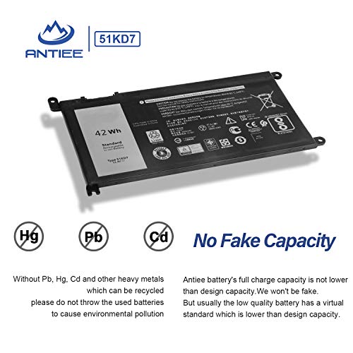 Antiee 42wh 51kd7 Laptop Battery For Dell Chromebook 11 3180 31 5190 P28t001 P28t002 3181 P26t001 2 In 1 Series Notebook Y07hk Fy8xm 0fy8xm 11 4v 3500mah 3 Cell Buy Online In Aruba At Aruba Desertcart Com Productid