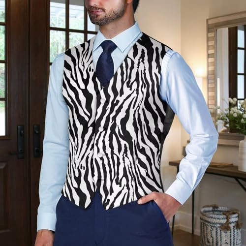 Men's Sleeveless Vest Casual Trendy 2025 Four Button Open Front Blazer Suit (Available in S-4XL Size)3