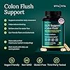 Colon Cleanse + GLP-1 Supplement Weight Loss & Energy - Appetite Suppressant & Fat Burner for women and men with Berberine, Yerba Mate, Psyllium Husk, Senna Leaf, Lemon, Black Garlic - Digestive Broom
