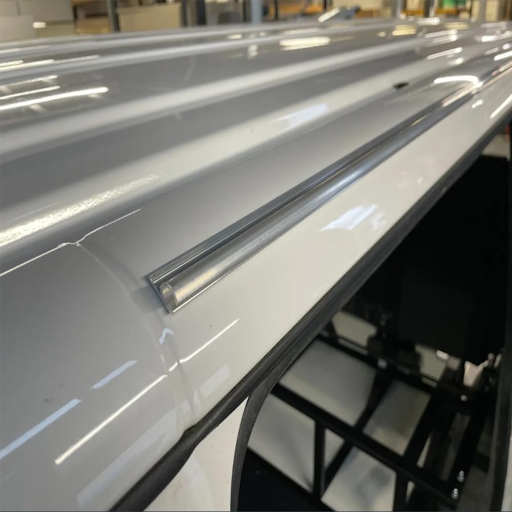6 pièces rails de store canal C 6 x 60 cm bandes de canal de store en aluminium pour T4 T5 T6 camping-car, caravane