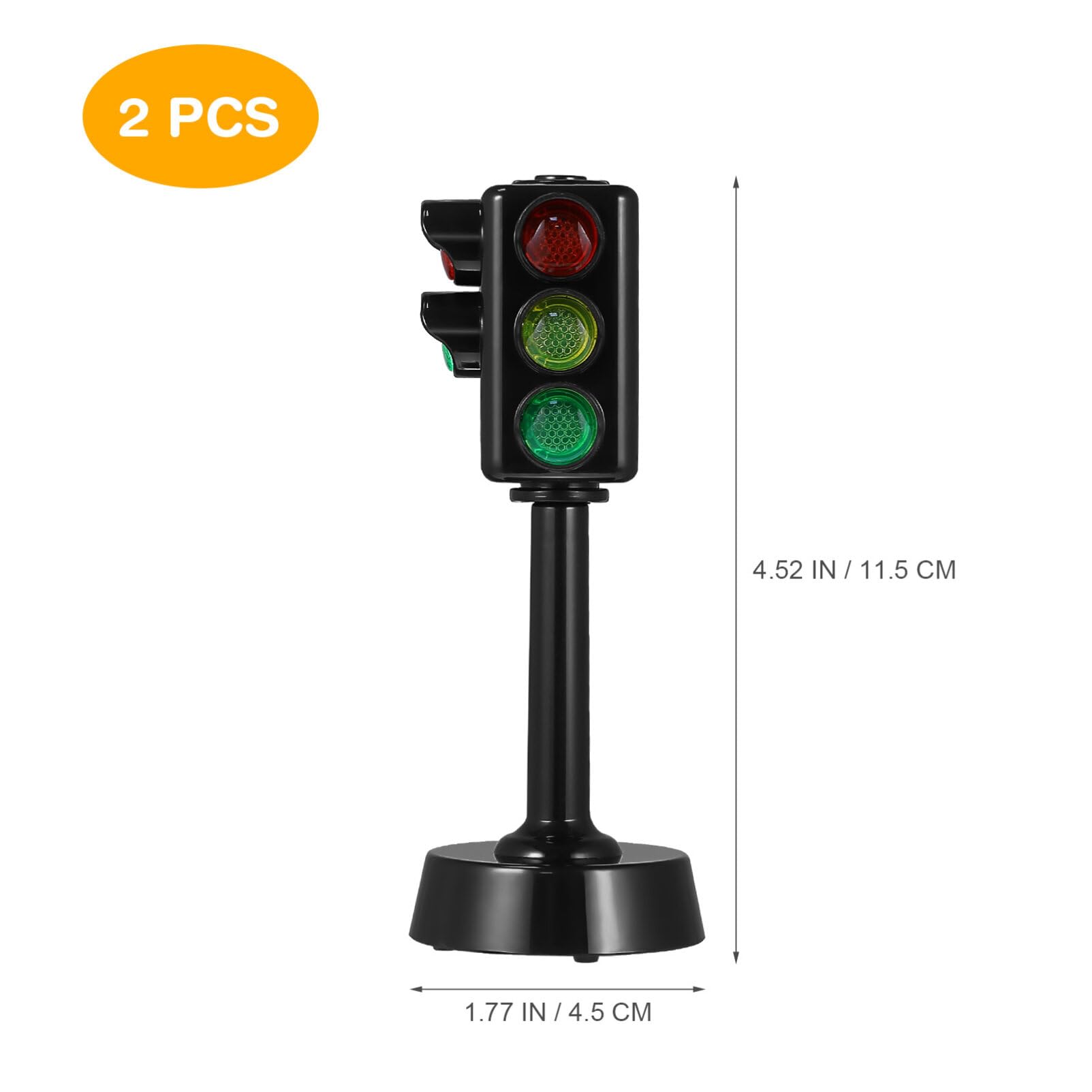 Gadpiparty 2 Pièces Feu De Circulation pour Enfants Simulation Feux De Circulation Signes Jouet Signal De Passage pour Piétons Modèle Feu Stop LED Panneau D'arrêt De Circulation Lampe