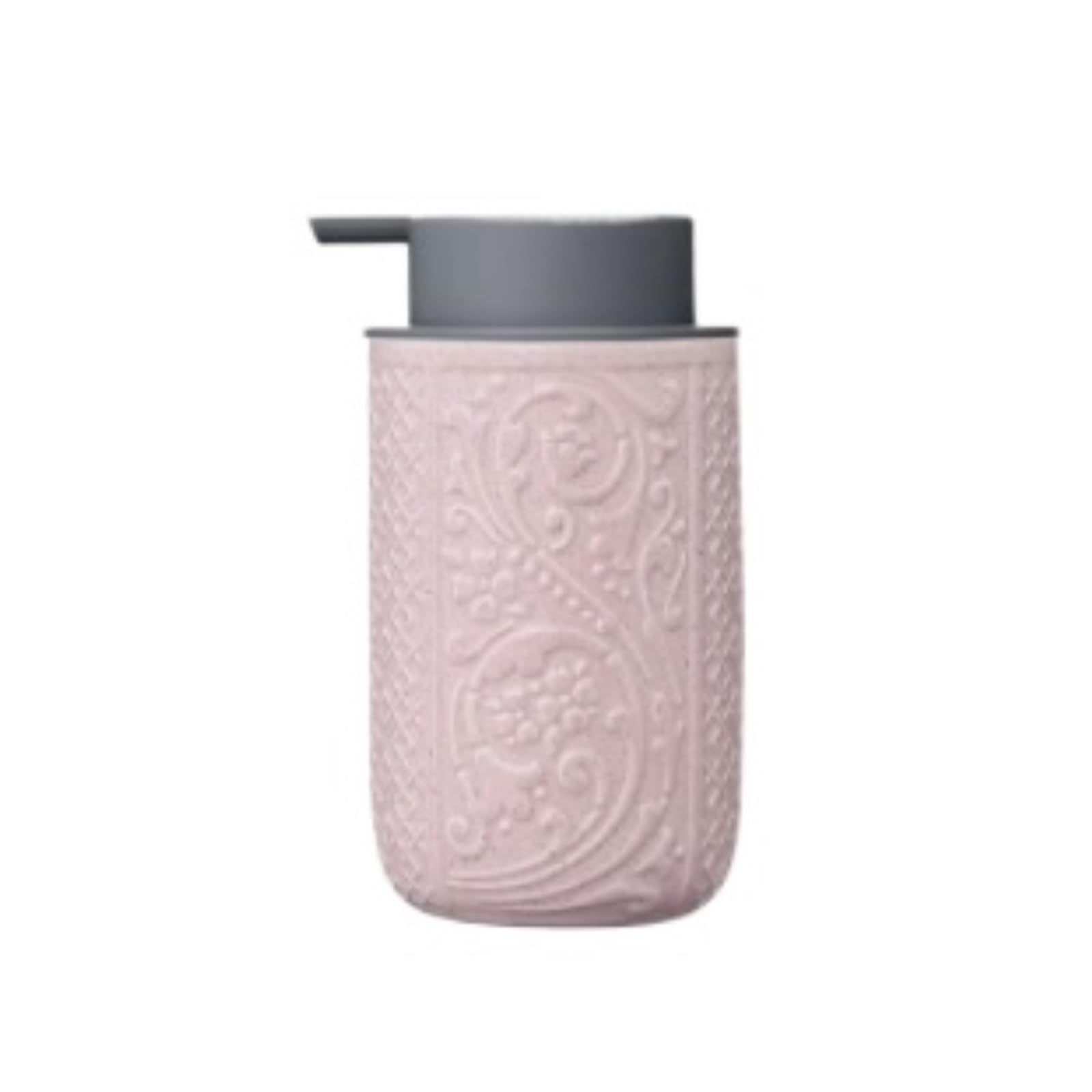 Dispensadores De Loción Jabón Dispensador De Jabón Espumoso De Manos De Cerámica con Diseño Floral Y Bomba(Pink)