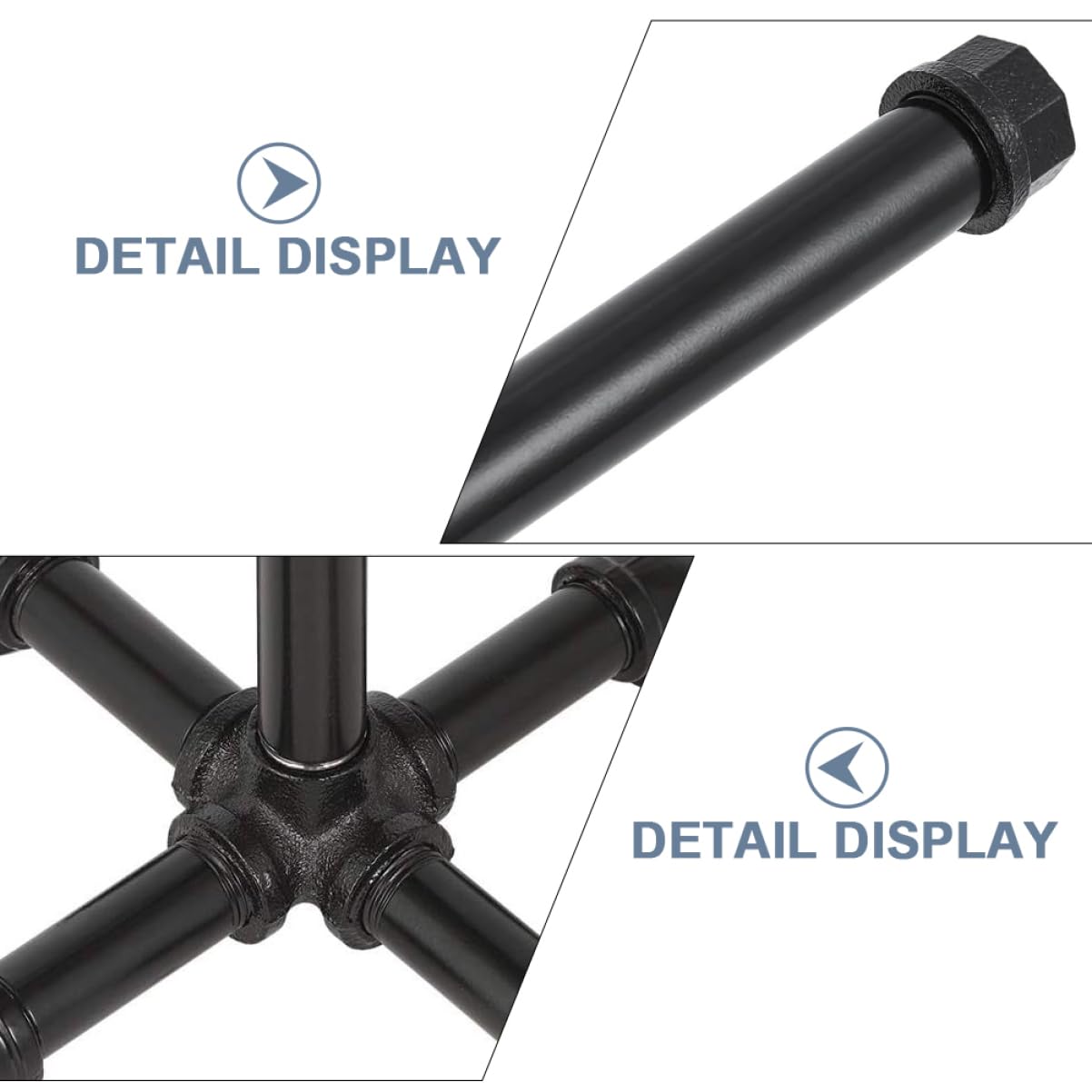 Soporte Higiénico Vertical de Estilo Industrial Organizador Compacto para Papel Decorativo y Servilletas Estante de Hierro Negro