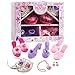 Little Princess Deluxe Girl Dress Up and Role Play Slippers and Jewelry Set