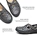 TERRIKAT Women's Casual Grey Loafers Cute Slip On Comfort Walking Flats Leather Driving Moccasins Fashion Closed Toe Boat Shoes 10.5 M US 1308-Hui10.5