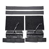 YUNCAIMAOYI Tactical Molle Vest Quick Release Buckle Set Quick Disconnect Cummerbund Adapters Fast Fit Molle Side Belt Cummerbund Straps for JPC CPC NCP XPC 420 Vest (Black)