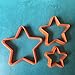 Stars Graduated Set of 3 Cutters for Polymer Clay Celestial