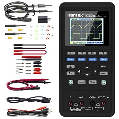 Hantek 2C42 Handheld Oscilloscope Multimeter 2 in 1 Multifunction Tester 2CH+DMM 40MHz Scope Cover