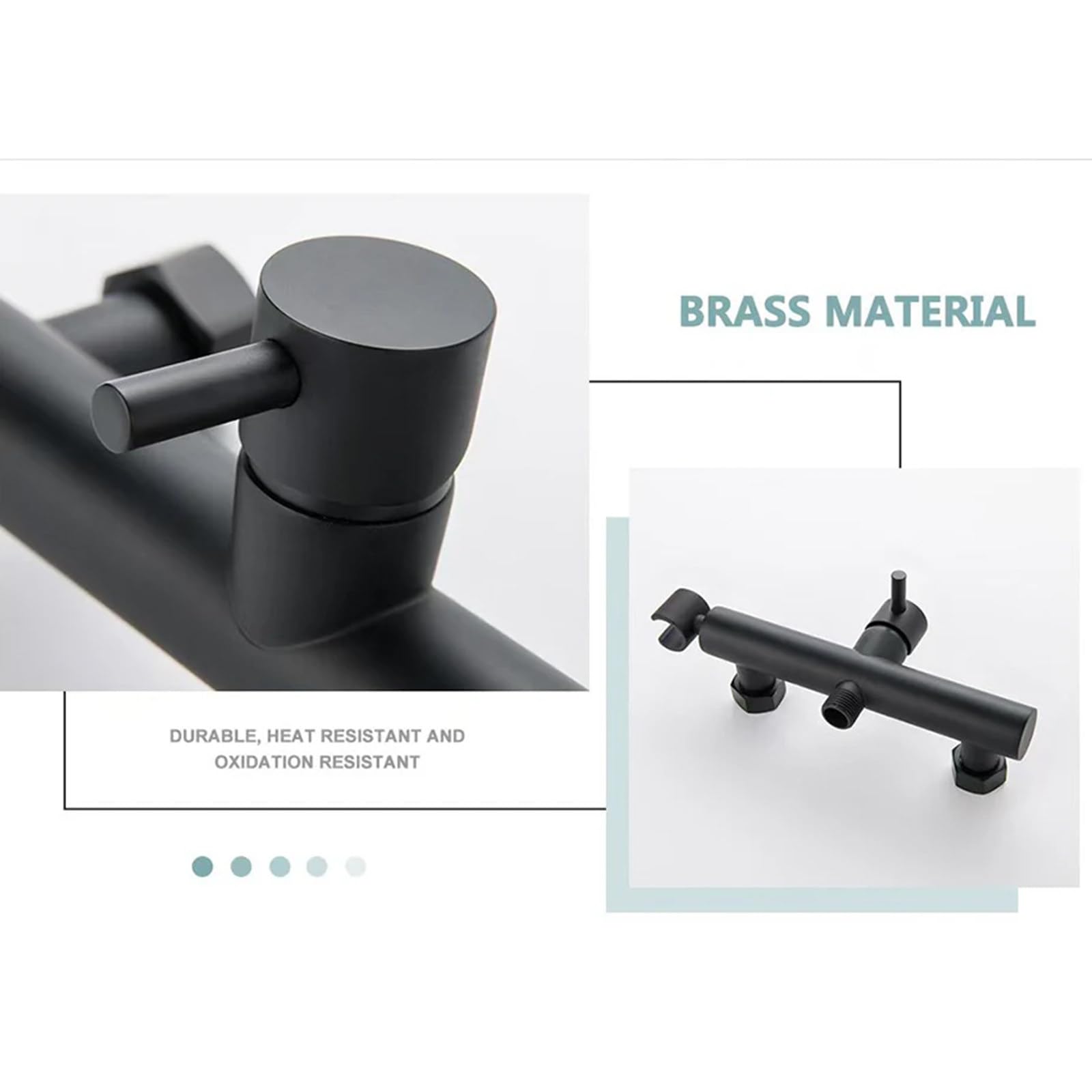 Spruzzatore per bidet per WC, miscelatore nascosto per acqua calda e fredda, spruzzatore per bidet portatile in ottone per WC, kit per doccia per pannolini montato a parete per la pulizia del bagno