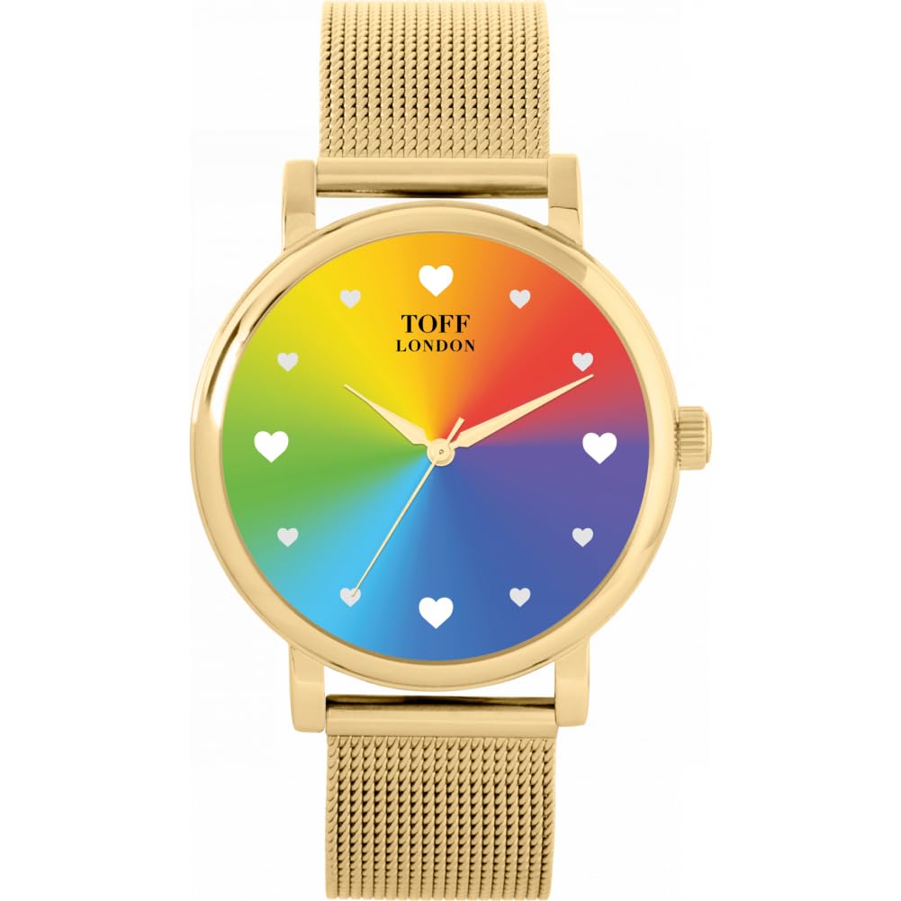 Pride Ombre Heart batons Reloj de Pulsera para Hombre Caja de 42 mm Diseño Personalizado