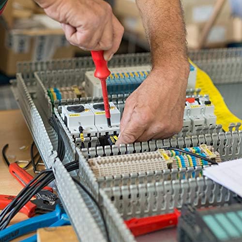 Din Rail Connectors, Her Kindness DIN Rail Terminal Blocks Kit UK-2.5B Universal Class Terminal Blocks Kit, for DIY, Suitable for Garage Renovation, DIY, Automation Projects