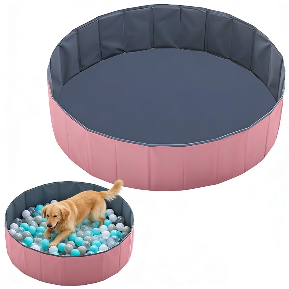 Aekxoeo Ball Pit, Foldable Ball Pit for Pets Kids