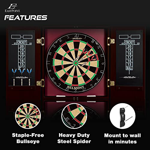 EastPoint Sports Bristle Dartboard Cabinet Set - Easy Assembly with Complete Accessories