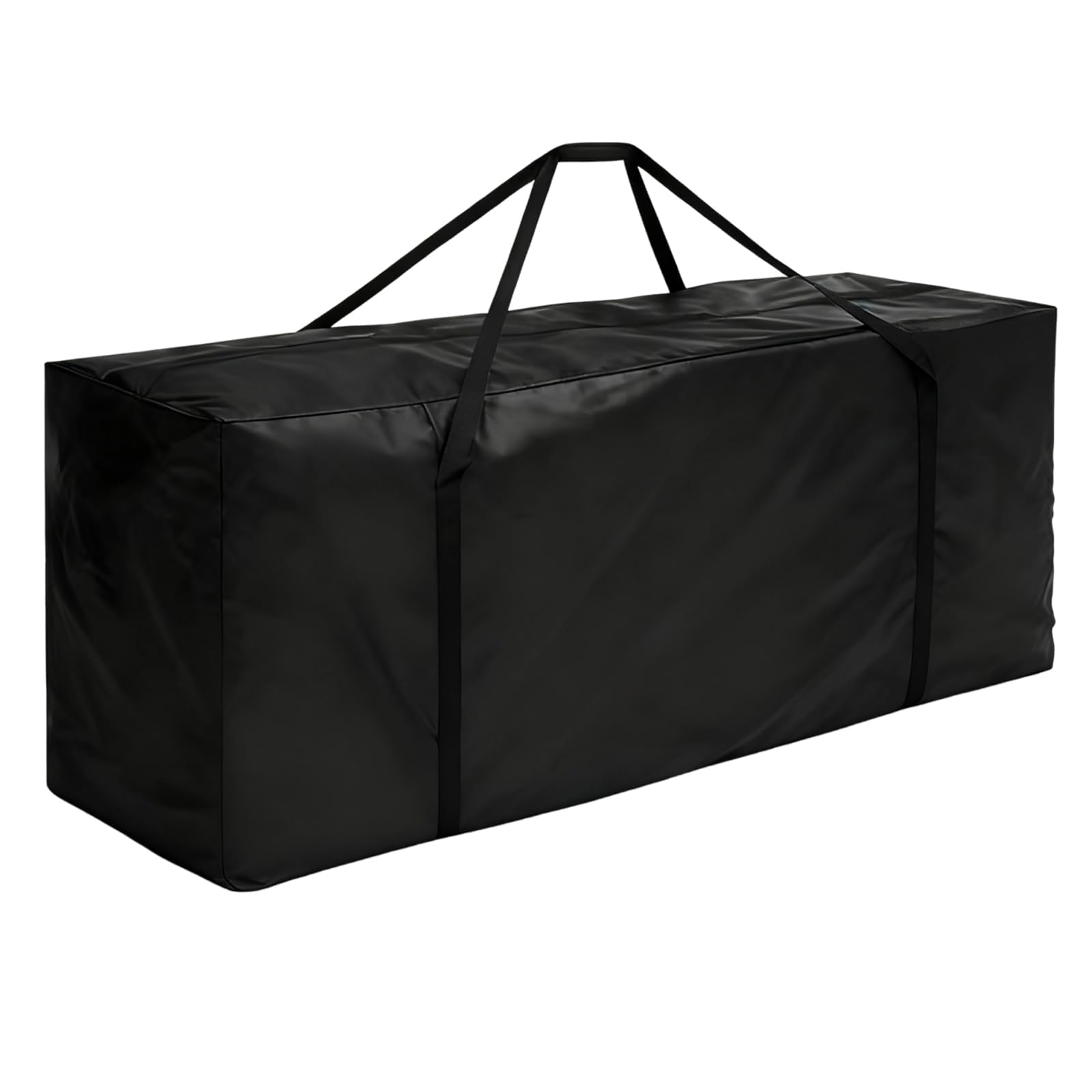 JUUDDENPARTS 670L Extra Large Waterproof Garden Cushion Storage Bag, Heavy Duty with Zipper and Handle, Tear-Resistant Design (173x76x51 Black)