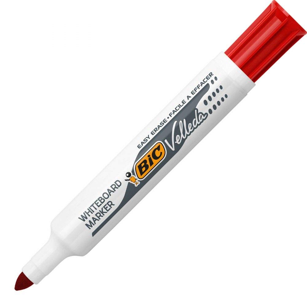 BIC Velleda 943029 Whiteboard Marker 1711 Round Tip Red