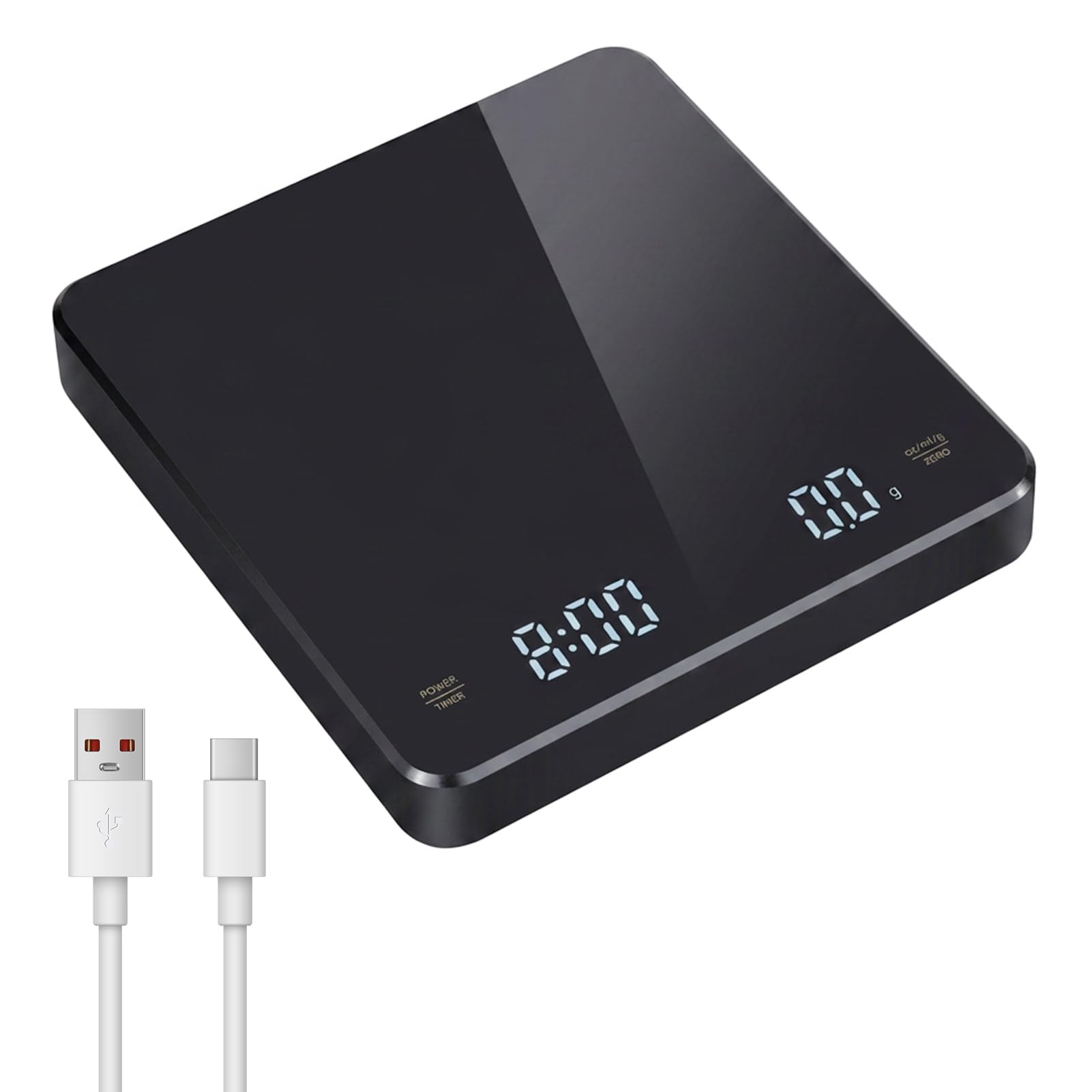 Coffee Scales with Timer, 0.1g/3KG High Precision Coffee Weighing Scales