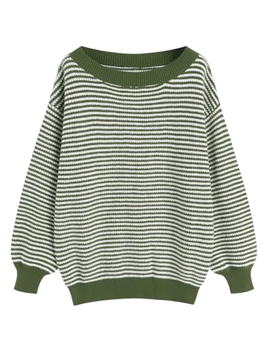 Image of ZAFUL Sweaters for Women Off Shoulder Knit Sweater with Long Sleeve Loose Pullover Jumper Tops