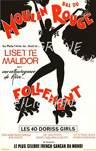 PostersAndCo ™ Moulin Rouge Cabaret Raij-Poster/Reproduction HQ 40x60cm d'une Affiche Vintage