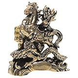 Compacte et polyvalente : cette statuette de cheval miniature trouve parfaitement sa place sur un bureau, une étagère ou une table. idéale pour décorer un bureau ou une chambre sur le thème des chevaux. sculptures de dragon pour la maison, statuette de dragon de bureau