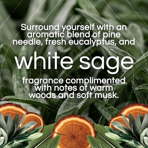 Air Wick Plug In Scented Oil Advanced, 1+3 Starter Kit, Essential Oils, Air Wick Plug Refills, Scent Diffusers, Plug In Air Freshener for Home, Home Essential, White Sage and Mahogany Scent - Image 4