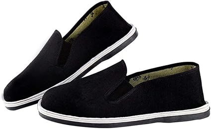 Herfst draagbare ademende stoffen schoenen, heren loafers met rubberen  zool, oude Beijing Craft Tai Chi Martial Arts-pantoffels (Color : Black,  Size : EUR 45) : Amazon.nl: Kleding, schoenen \u0026 sieraden