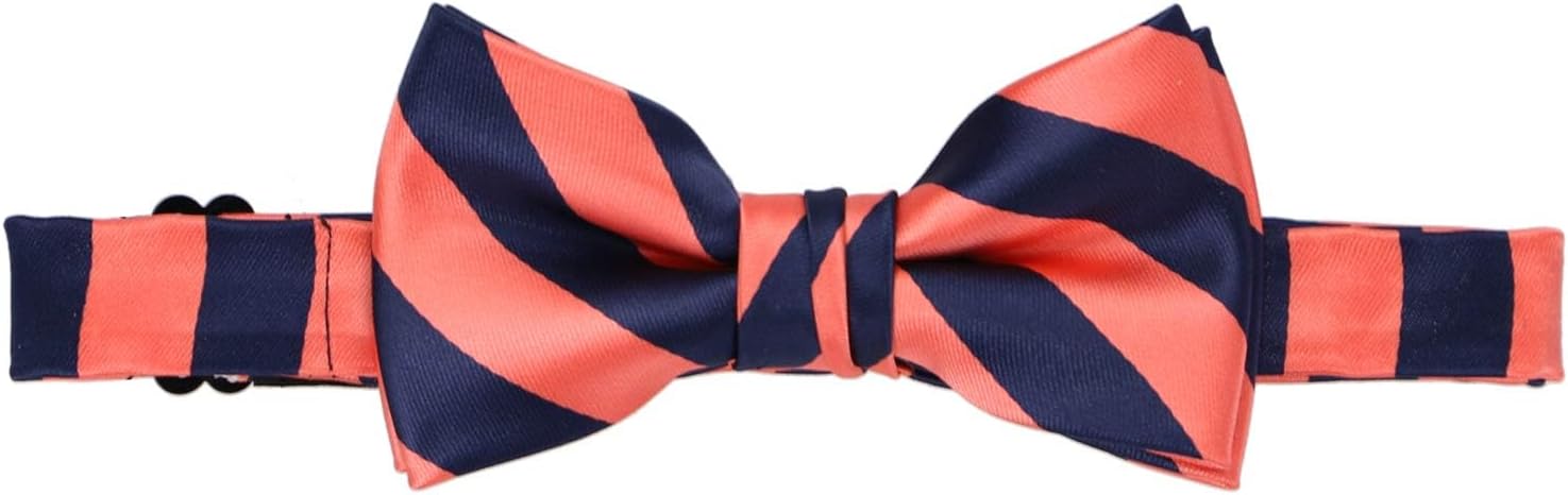 tiemart Boys' Striped Bow Tie