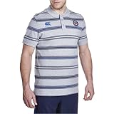 Bath 2016/17 Players Media Striped Rugby Polo Shirt - Grey - size 3XL