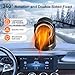 12v Car Heater, Portable Car Heater, Fast Heating Defogging & Defrosting, 360° Rotary Heating & Natural Wind Car Defroster, Plugs Into Cigarette Lighter (B, Universal)