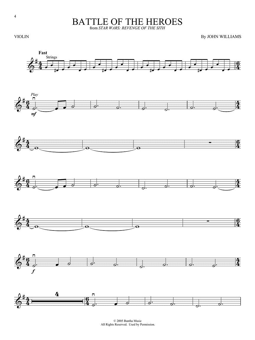 Star Wars: Music From All Nine Films (Star Wars - Instrumental Play-Along, Violin)