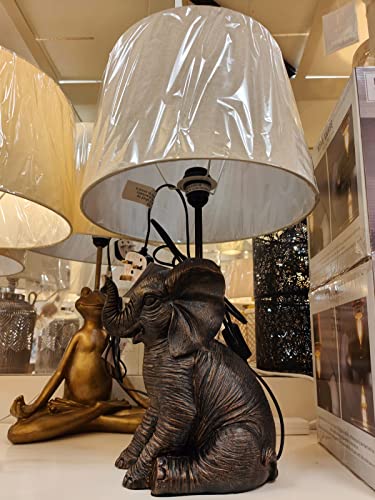 Image of Biznest Elephant Table Lamp Grey for Bedroom Living Room A Great Addition to Your Home Decor