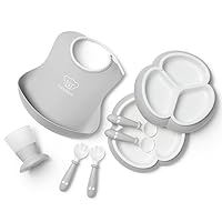 Vista 1 de BabyBjörn Juego de vajilla, 8 piezas, gris