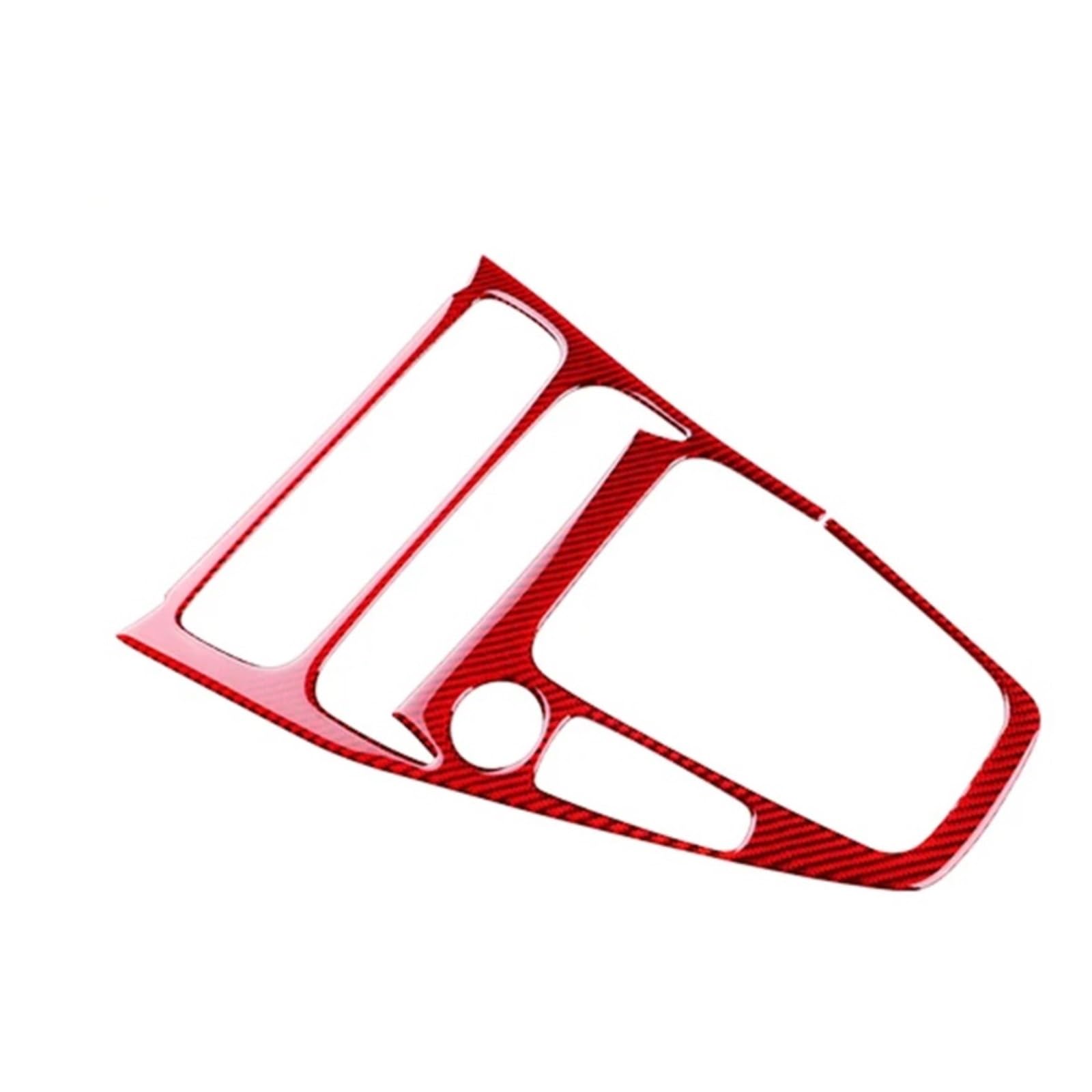 VNHLOTVJL Car Central Control Gear Shift Panel Compatible for Focus SE RS ST Ecoboost 2015 2016 2017 2018 LHD RHD Real Soft Carbon Fiber Sticker(for LHD Red Carbon)