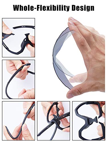 DOVAVA Lunettes de sport pour homme et femme avec 3 verres interchangeables - Image 5