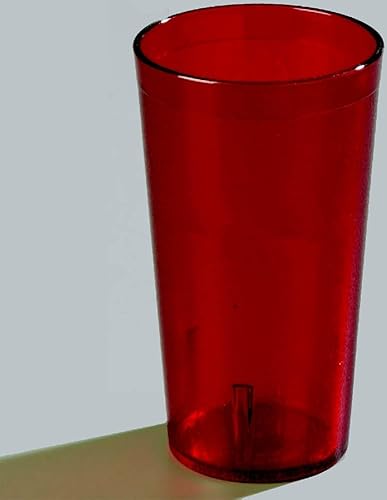 Miniatura 7 de Vasos de plástico Carlisle, apilables, resistentes a la rotura, sin BPA, 16 onza, Rubí