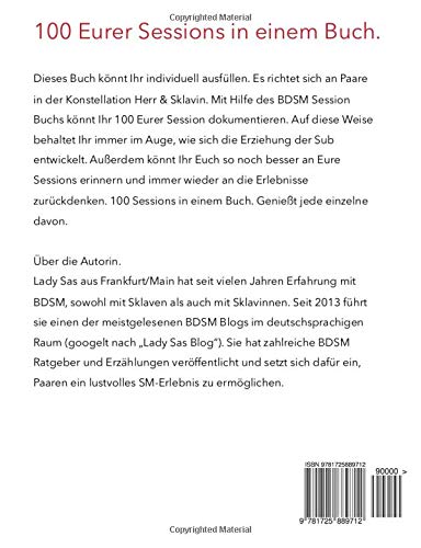 BDSM Session Buch, Herr – Sklavin. 100 Eurer Sessions in einem Buch.
