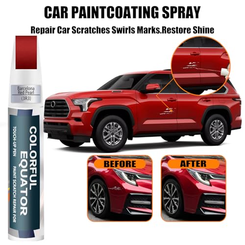 Image of Touch Up Paint(Barcelona Red Pearl 3R3) for Toyota, Car Paint Pen Scratch Repair Two-In-One Touch Up Paint, Premium Car Scratch Remover for Deep Scratches
