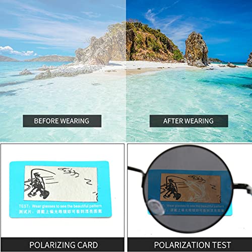 Full Lens polarized Reading Sunglasses for Men's & Women, Retro Outdoor Unisex Round Readers UV Protection Lens3