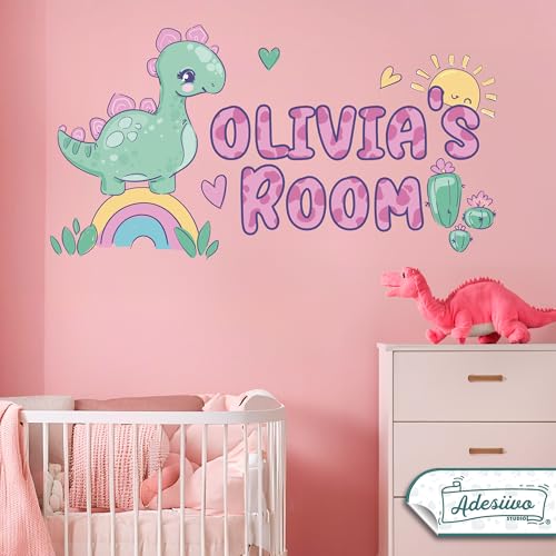 Vinilo Decorativo Dinosaurio Personalizado para Niños miniatura 7