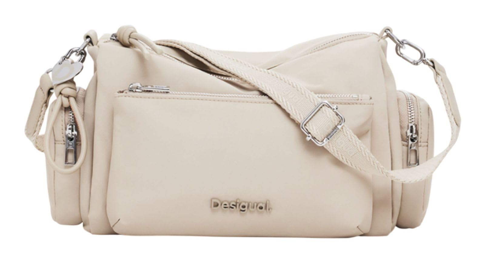 Desigual Schultertasche Umhängetasche Habana Shoulder Bag Beige Crude