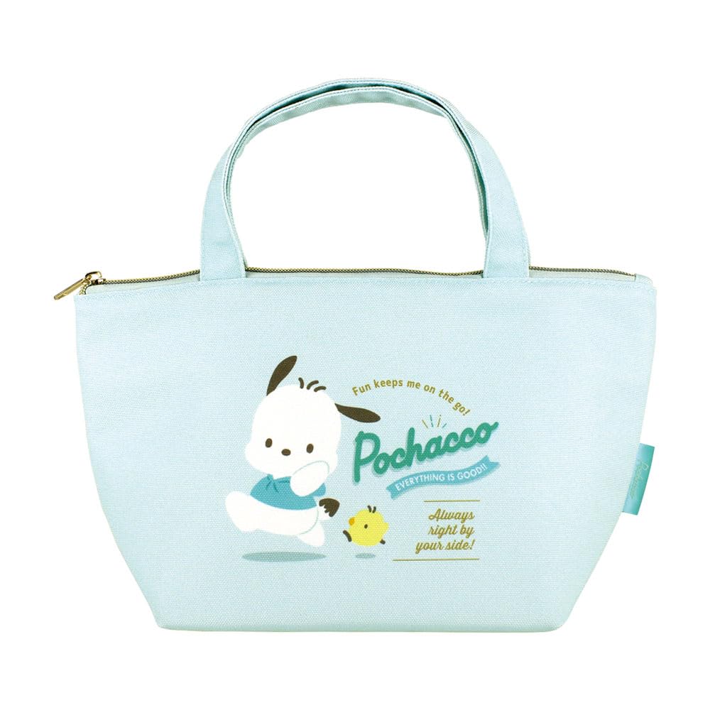 Amazon.co.jp: サンリオ保冷帆布ランチバッグ バッジロゴ／ポチャッコ