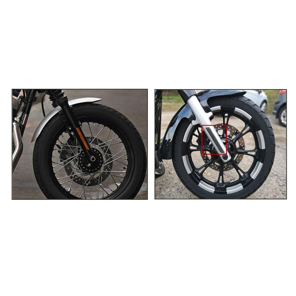 CALANDIS® Motorcycle Front Fork Reflector for Harley Dyna Sportster 883 Yellow