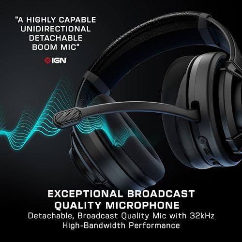 Turtle Beach Atlas Air Casque Gaming Ouvert Sans fil w/ Audio Haute Fidélité 24 bits, Micro de Qualité Diffusion, Coussinets en Mousse à Mémoire de Forme et Bluetooth pour PC, PS5, PS4 et Mobile – Image 5