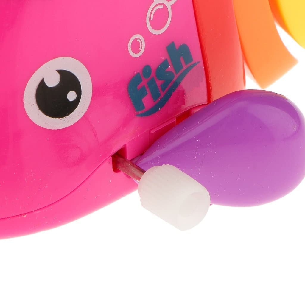 SHAKTISM Colourful Movable Fish Toy, Gear Wind Up Fish Toy for Girls & Boys, Crawling Toys for Birthday Gift, Wind-up Fish Toy Swim Pool Bath Toys for Toddler Sea Animal Bath Toy - Pack of 2Pc - Image 4 thumbnail