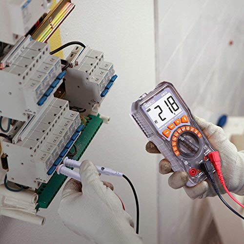 Multimetro Digitale, Amperometri, Tester per Batterie, Tacklife DM10, Tester per 1.5V / 6V / 9V / 12V, Multimetro Digitale per Auto-Allineamento, Diodo, Resistenza, Capacità