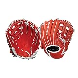 Easton Future Elite Youth Baseball Glove 11"", RHT, Red/White, I Web, FE1100", multicolor, medium