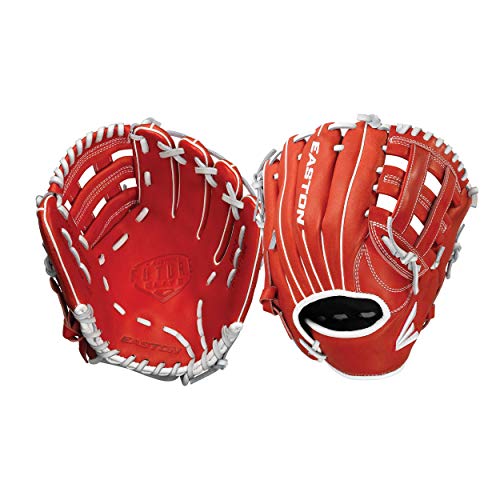 Easton Future Elite Youth Baseball Glove 11"", Rht, Red/White, I Web, Fe1100", Multicolor, Medium #TOP18