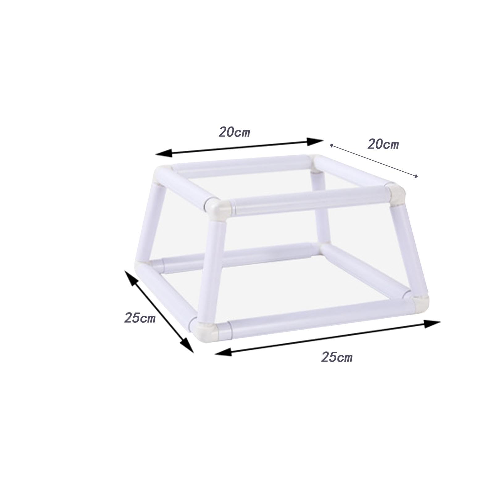 MYCENSE Cross Stitch Rack Embroidery Frame Lap Stand Multifunction Lap Stand Combo Hoop Hoop Holder, White Small