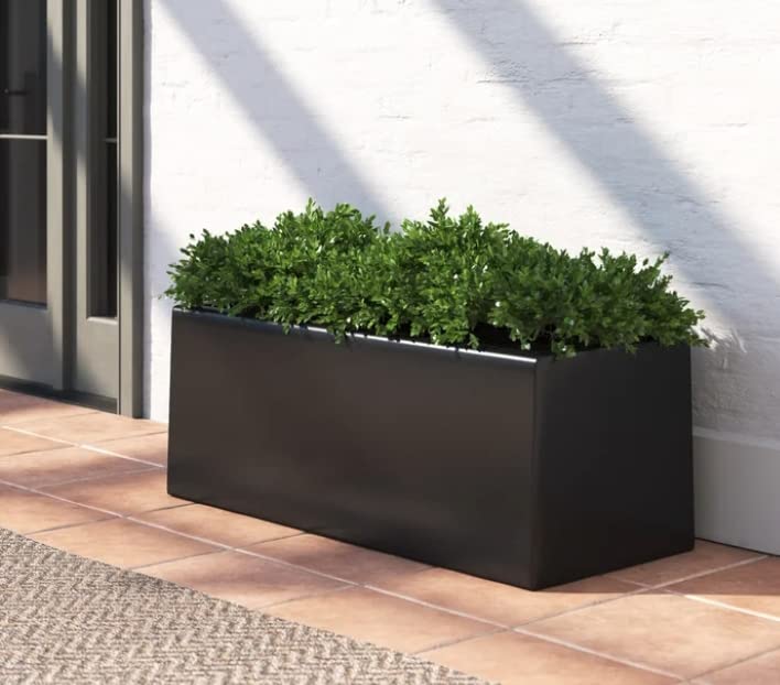 Dream Decor Happiness Plant Store Plant Modern Rectangle Planter Box - 20" Metal Planter Ideal as a Long Succulent Planter | Rectangular Planter Box for Table or Window Sill Planters Indoor (B0B9HQ9VLF) Amazon Price History, Amazon Price Tracker
