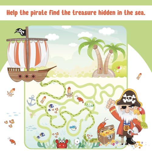 Image of 200+ Mazes & Puzzle Activity Book for Kids Ages 3-7, Fun and Challenging Picture Puzzles with 500+ Free Printable Worksheets & Parenting Tips